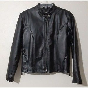 Leather King Thinsulate 3M Women’s Leather  Motorcycle Jacket Size M
